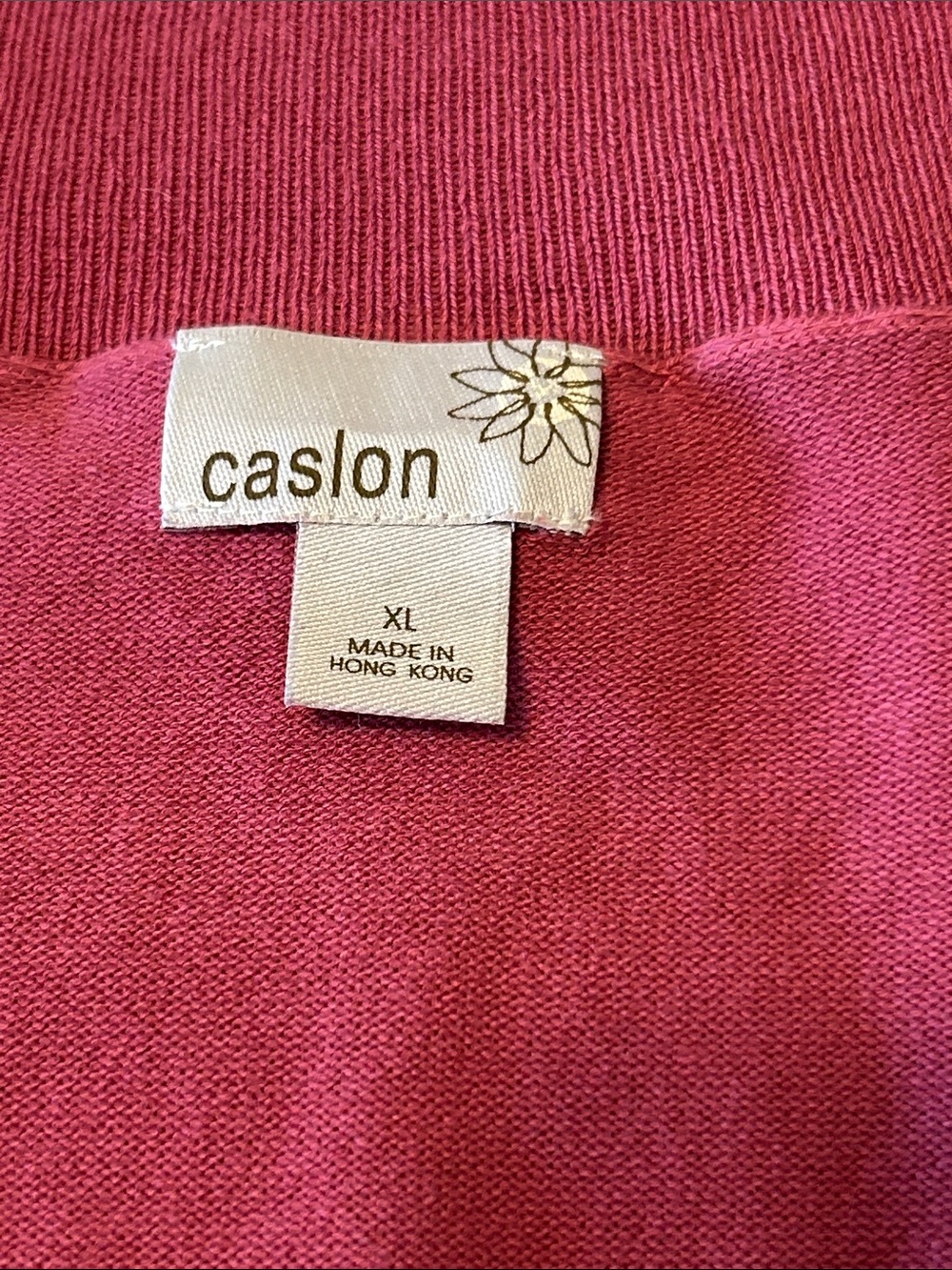 Caslon Raspberry V-Neck Sweater - Picture 3 of 5
